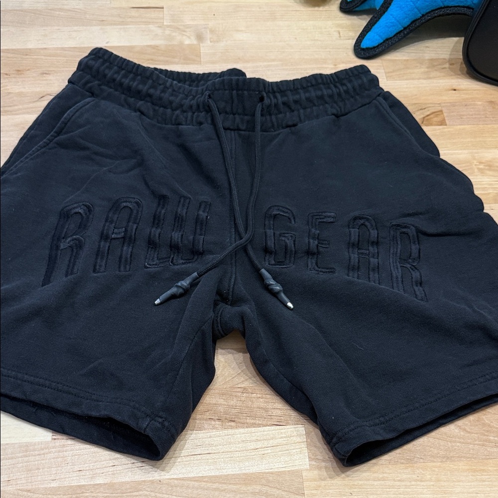 Raw Gear Men's Black Athletic Shorts